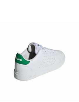 Zapatilla Adidas J Advantage Base 2.0 Blanco/Verde