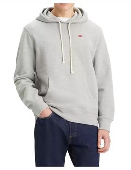 Sudadera Levis M Original HM Hoodie Gris Oscuro