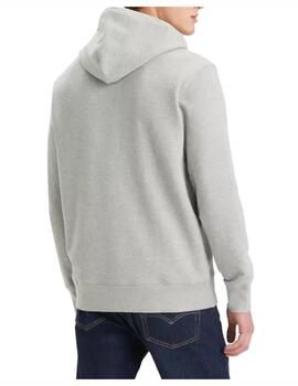 Sudadera Levis M Original HM Hoodie Gris Oscuro