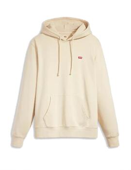 Sudadera Levis M Original HM Hoodie Beige