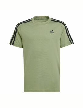 Camiseta Adidas U 3S Verde/Negro