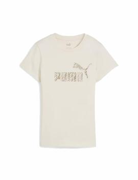 Camiseta Puma W ESS  Animal Beige