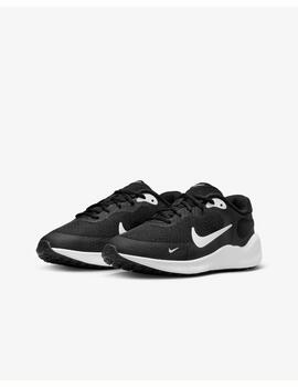 Zapatilla Nike GS  Revolution 7 Negro/Fluor