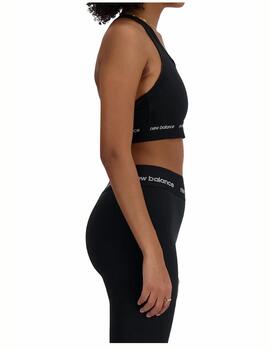 Top NB W Sleek Medium Support Sports Bra Negro