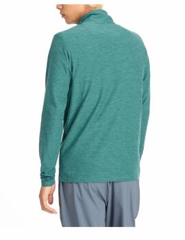 Camiseta NB M Space Dye 1/4 Zip L/S Verde