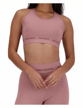 Top NB W Sleek Medium Support Sports Bra Rosa