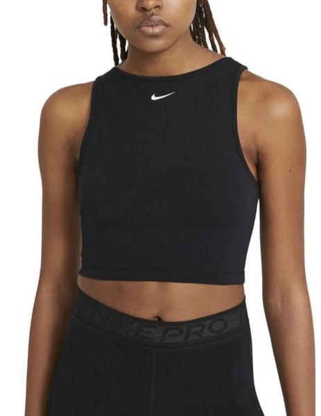 chocolate oración Individualidad Camiseta Crop Top Nike Mujer Negro