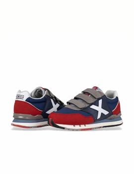 Zapatilla Munich Dash Kid VCO 158 Marino/Rojo