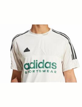 Camiseta Adidas M Tiro Q1 Gris/Verde