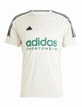 Camiseta Adidas M Tiro Q1 Gris/Verde