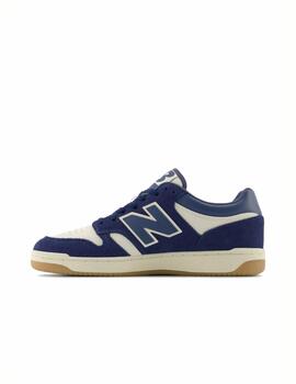 Zapatilla New Balance M 480LPC Lea Royal/Blanco