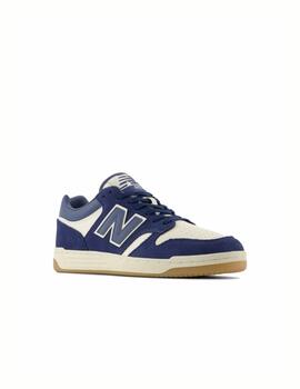 Zapatilla New Balance M 480LPC Lea Royal/Blanco