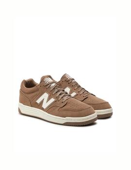 Zapatilla New Balance M 480LDT Suede Marrón/Blanco