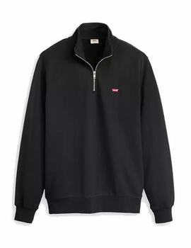 Sudadera Levis M Zip Up Mineral Negro