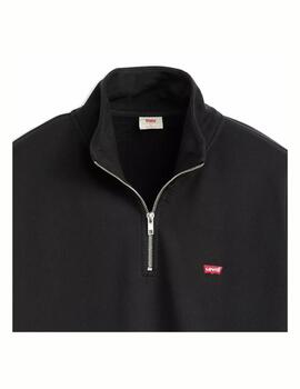 Sudadera Levis M Zip Up Mineral Negro