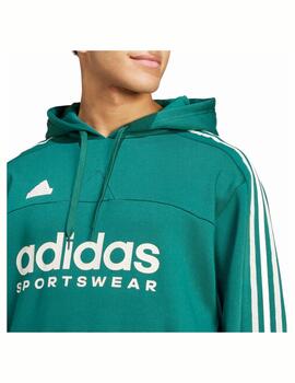 Sudadera Adidas M Tiro Fleece Hoodie Verde/Plata