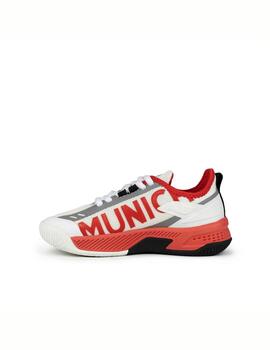 Zapatilla Munich Hooper Kid 04 Blanco/Rojo/Negro