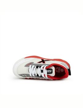 Zapatilla Munich Hooper Kid 04 Blanco/Rojo/Negro