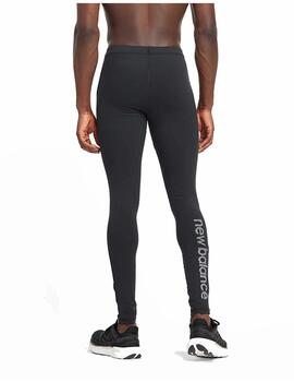 Leggings New Balance M Sleek Reflective Negro