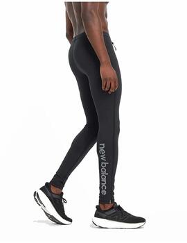 Leggings New Balance M Sleek Reflective Negro