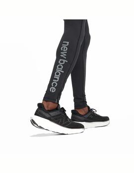 Leggings New Balance M Sleek Reflective Negro