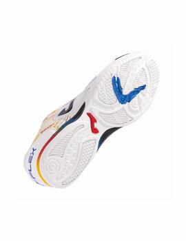 Bota Joma U Top Flex 2476 Indoor Blanco/Rojo