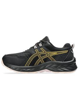 Zapatilla Asics W Gel Venture 9 WP Negro/Naranja