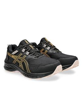 Zapatilla Asics W Gel Venture 9 WP Negro/Naranja