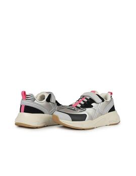 Zapatilla Munich Mini Track VCO 99 Plata/Rosa