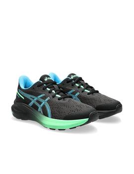 Zapatilla Asics GS GT-1000 13 Negro/Aqua