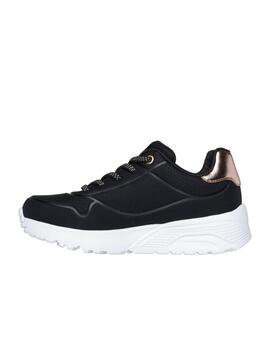 Zapatilla Skechers K Uno Lite Metallic Mode BLK