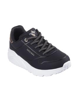 Zapatilla Skechers K Uno Lite Metallic Mode BLK