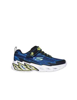 Zapatilla Skechers K Lights Storm 2.0 Bolt-B BKBL