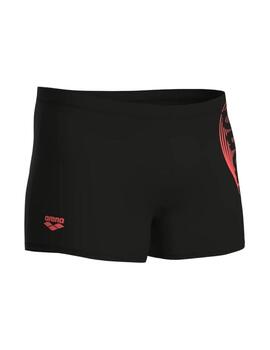 Bañador Arena Swim Boxer Wake Negro/Coral