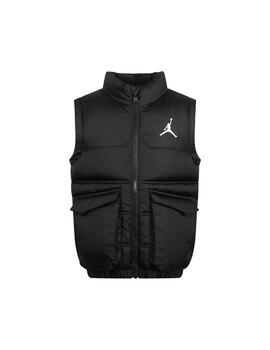 Chaleco Jordan Y Puffer Filled Negro para niño