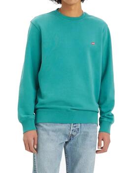 Sudadera Levis M The Original HM Crew Verde para hombre