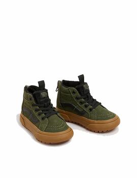 Zapatilla Vans TD Mte Sk8-Hi Zip Verde/Gum