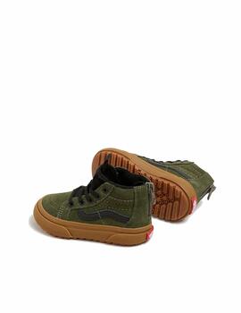 Zapatilla Vans TD Mte Sk8-Hi Zip Verde/Gum