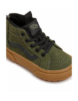 Zapatilla Vans TD Mte Sk8-Hi Zip Verde/Gum