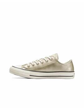 Zapatilla Converse All Star Baja Metallic Oro