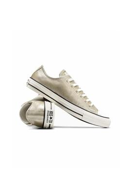 Zapatilla Converse All Star Baja Metallic Oro