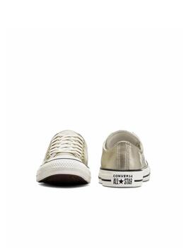 Zapatilla Converse All Star Baja Metallic Oro