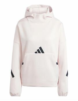 Sudadera Adidas W ZNE OH Hoody Rosa