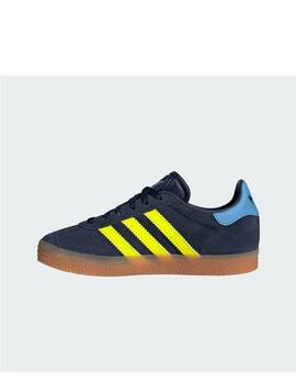 Zapatilla Adidas Gazelle C Marino/Fluor