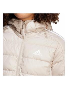 Cazadora Adidas W Ess 3S Largo Beige/Blanco