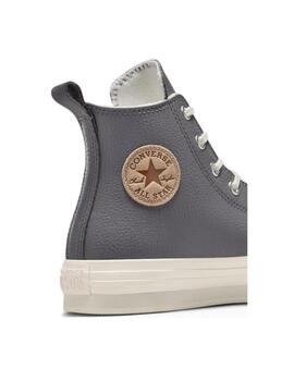 Zapatilla Converse Eva Plaform Alta Piel GS Gris