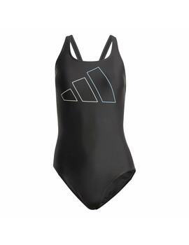 Bañador Adidas Swim W Big Bars Suit Negro