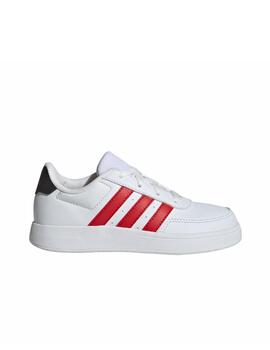 Zapatilla Adidas K Breaknet 2.0 Blanco/Rojo