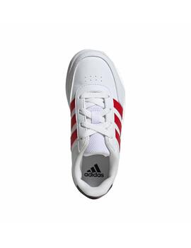 Zapatilla Adidas K Breaknet 2.0 Blanco/Rojo