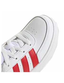 Zapatilla Adidas K Breaknet 2.0 Blanco/Rojo